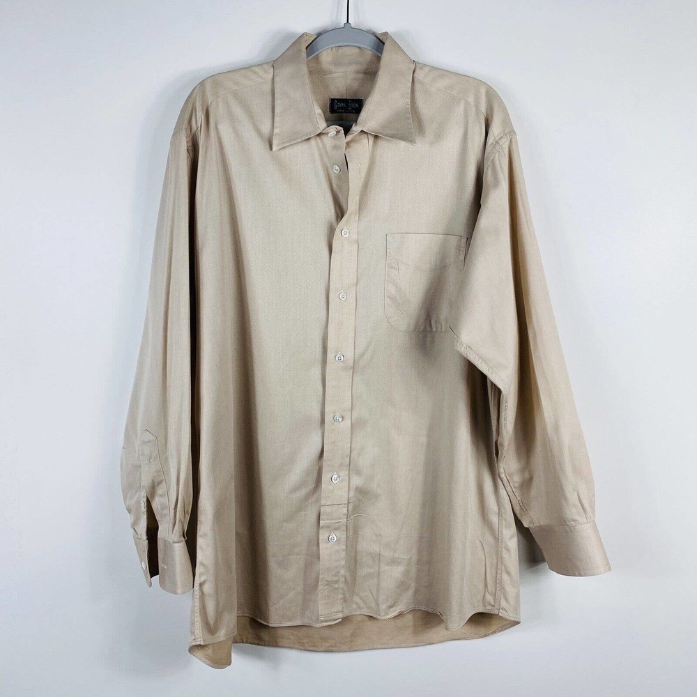 Gitman Bros. Size 16.5 33 Button Front Long Sleev… - image 1